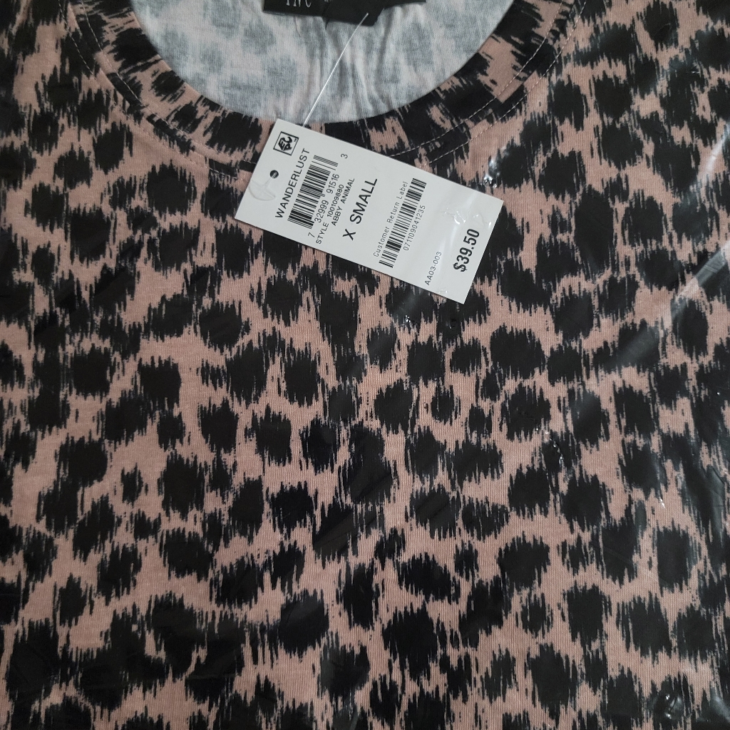 Inc International Concepts Cheetah Print Top Brand New
